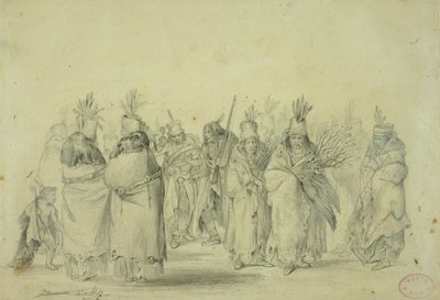 Dance of the Mandan Women by Karl Bodmer